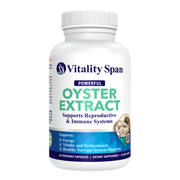 Vitality Span Oyster Extract - Highly Concentrated ZINC Supplement for Men & Women – Supports Energy, Stamina and Libido; 500 mg, 60 Vegetable Capsules, Made in USA